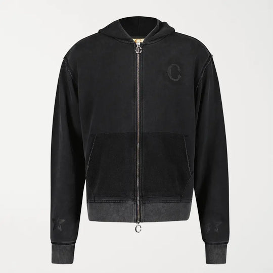 HOODIE NOIR DÉLAVÉ (COLLECTION PERMANENTE)