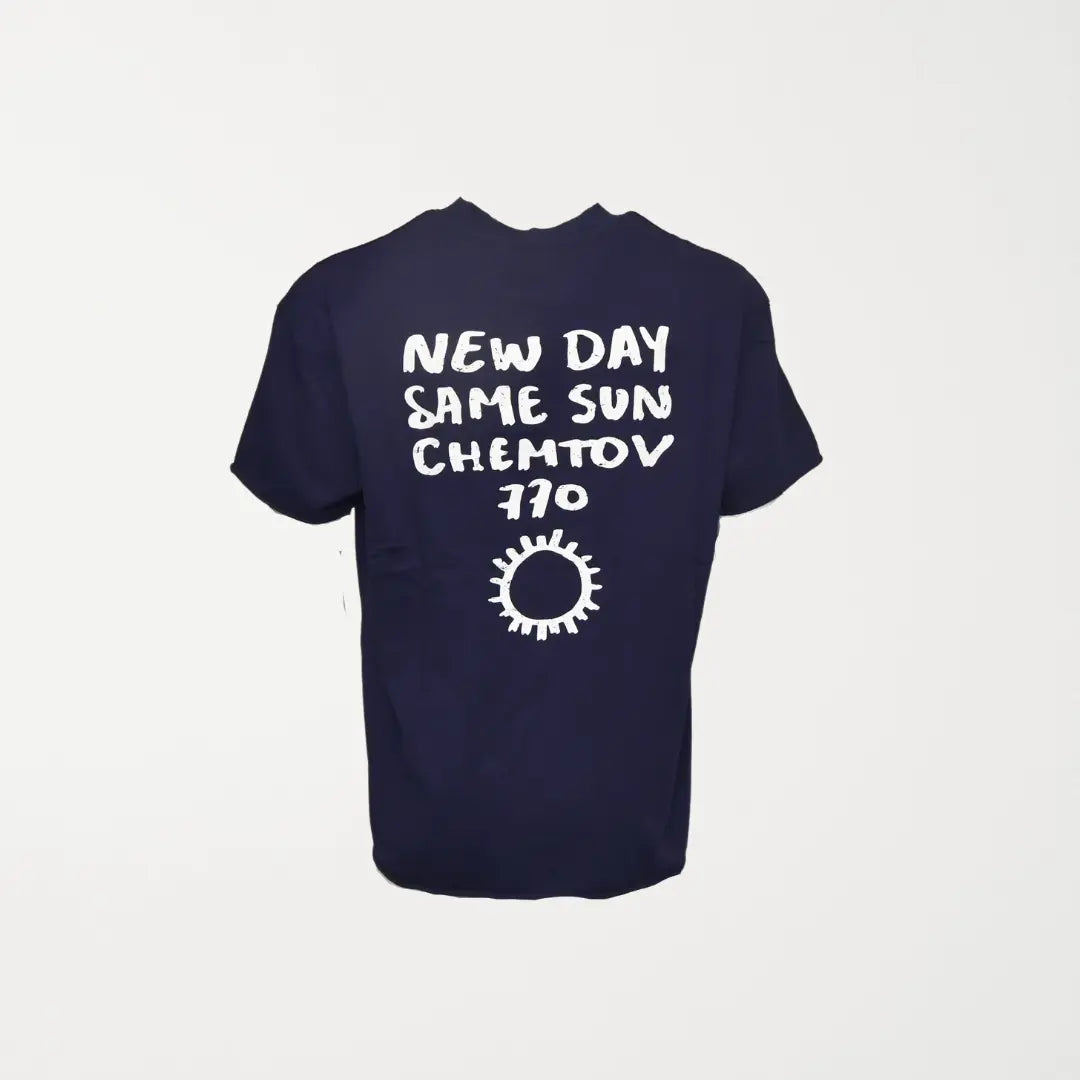 T-SHIRT "SAME DAY SAME SUN" NAVY 2023 Chemtov Chemtov-shop It was all a dream