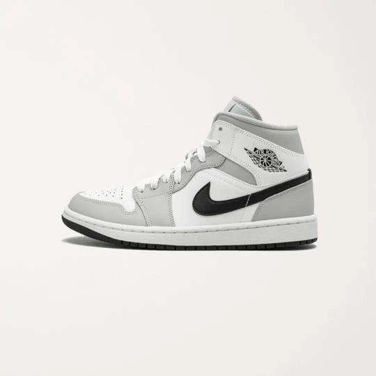 AIR JORDAN 1 MID WHITE LIGHT SMOKE GREY (W)