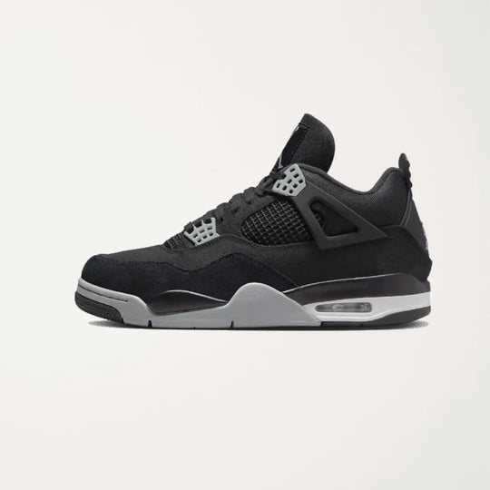 AIR JORDAN 4 BLACK CANVAS
