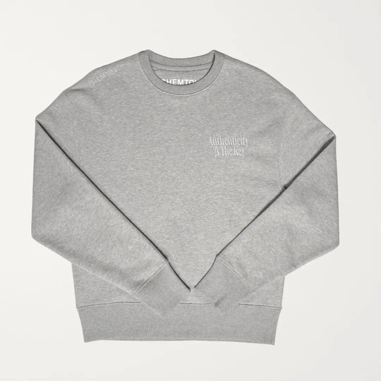 CREWNECK BRODERIE MANTRA GREY