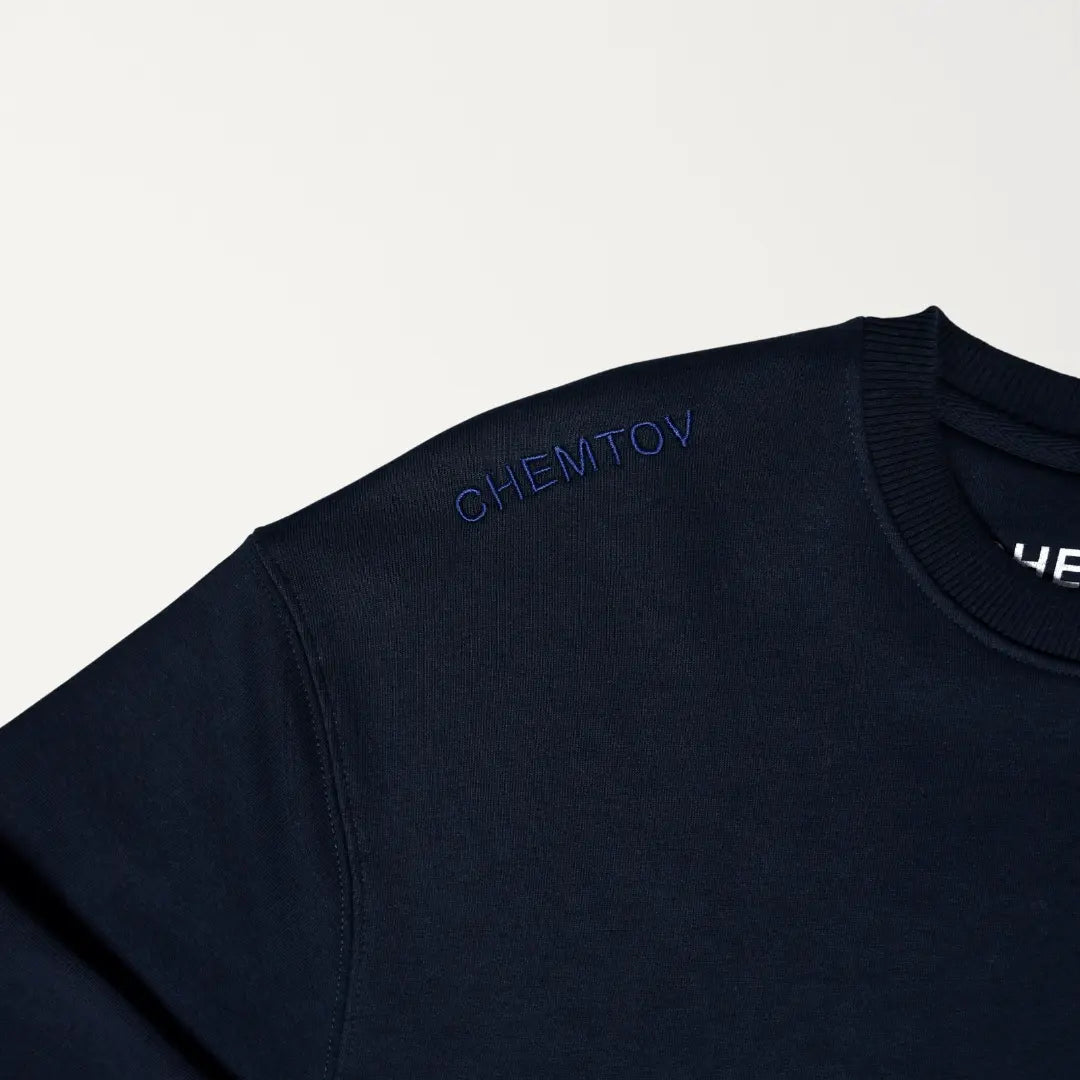 CREWNECK BRODERIE MANTRA NAVY Chemtov Chemtov-shop achetez les meilleures sneakers & streetwear