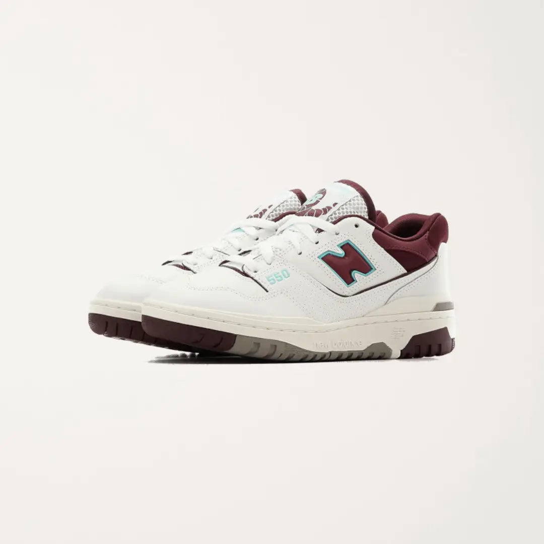 NEW BALANCE 550 BURGUNDY CYAN Chemtov-shop Chemtov-shop achetez les meilleures sneakers & streetwear